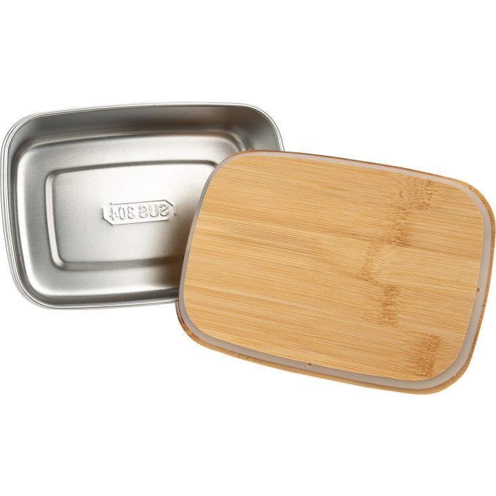 Lunch box ze sztućcami 950 ml JULIANA - Beżowy