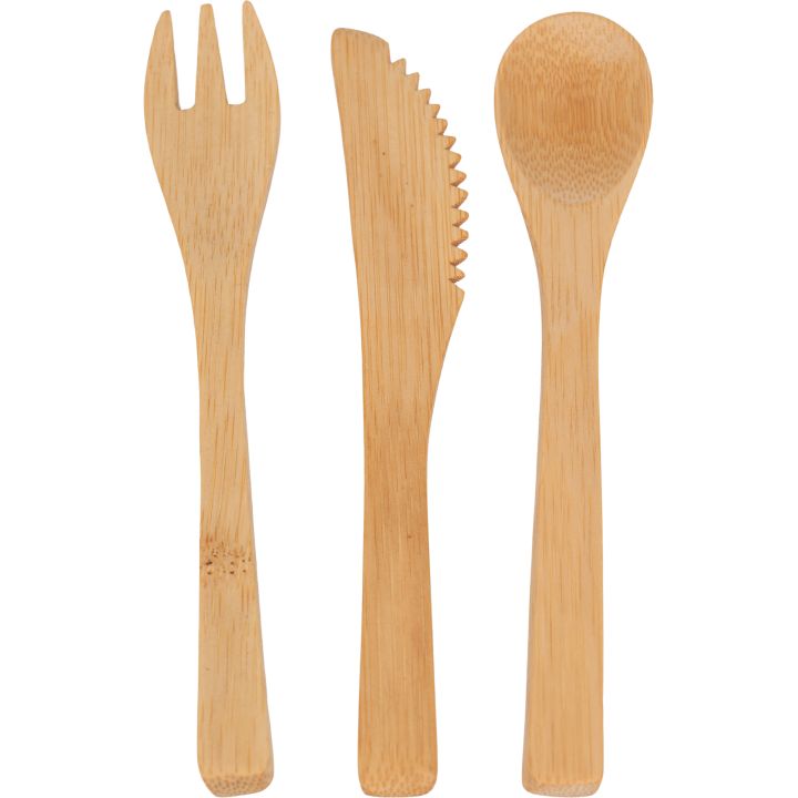 Lunch box ze sztućcami 950 ml JULIANA - Beżowy