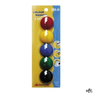 Magnesy ARGO kolorowe WF-30 opakowanie 5sztuk SRH-30