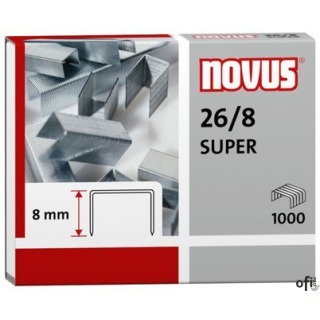 Zszywki 26/8 SUPER 1000sztuk NOVUS 040-0199