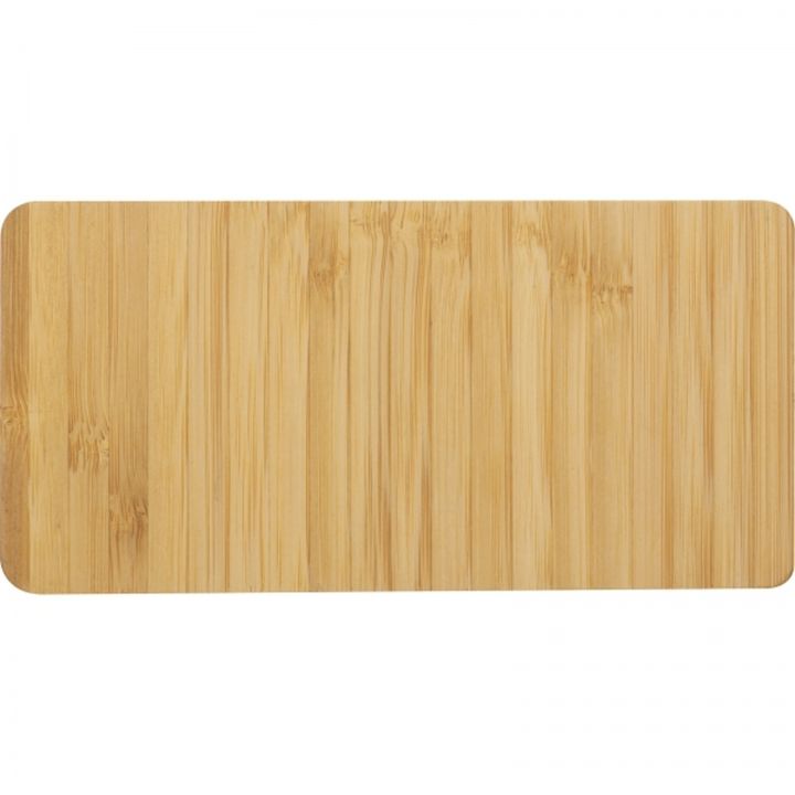 Taca z łyżeczką i szklanym kubkiem 150 ml ROSA - Beżowy