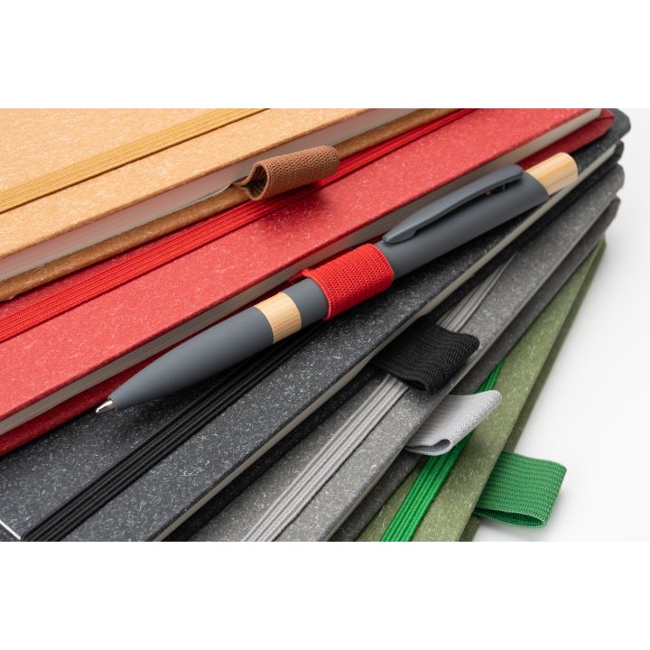 Notatnik A5 w kropki z papieru z recyklingu AGNESE - Brązowy