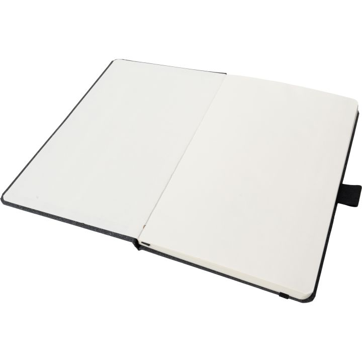 Notatnik A5 w kropki z papieru z recyklingu AGNESE - Czarny