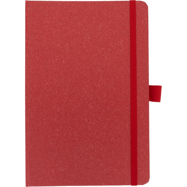Notatnik A5 w kropki z papieru z recyklingu AGNESE - Czerwony