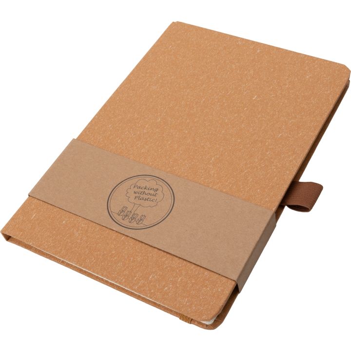 Notatnik A5 w kropki z papieru z recyklingu AGNESE - Czerwony