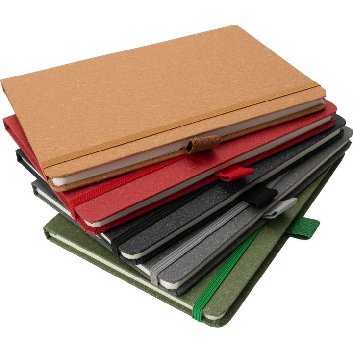 Notatnik A5 w kropki z papieru z recyklingu AGNESE - Czerwony