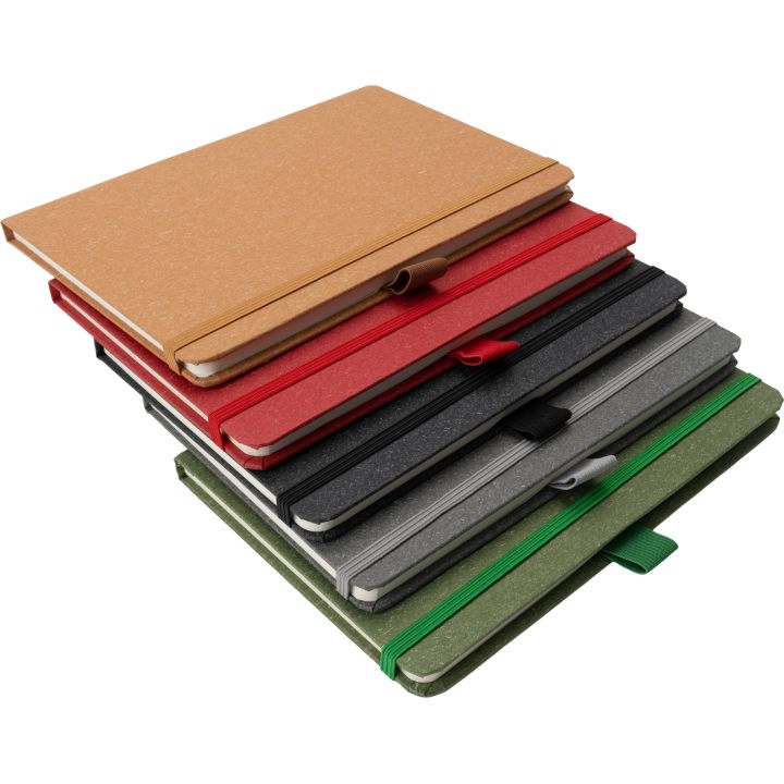 Notatnik A5 w kropki z papieru z recyklingu AGNESE - Zielony