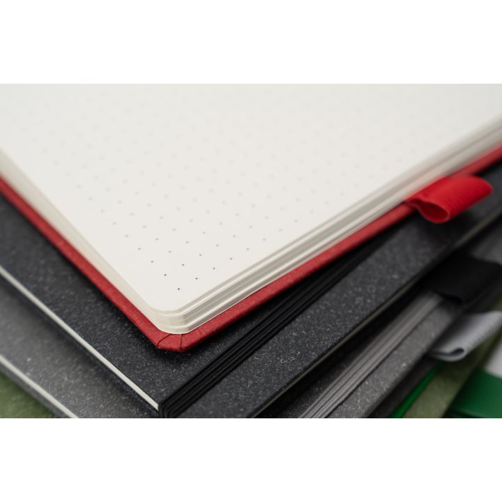 Notatnik A5 w kropki z papieru z recyklingu AGNESE - Zielony