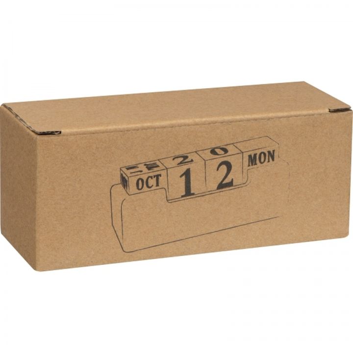 Kalendarz wieczny bambusowy ANNABELLE - Beżowy