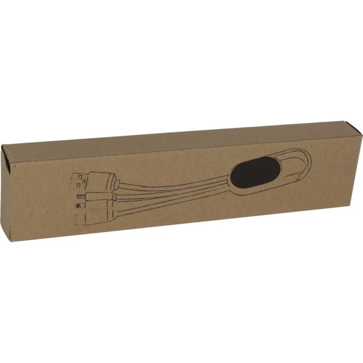 Kabel do ładowania 3w1 CARMEN - Beżowy