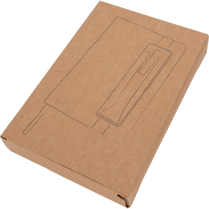 Notatnik A5 w linie z długopisem CARSON - Niebieski