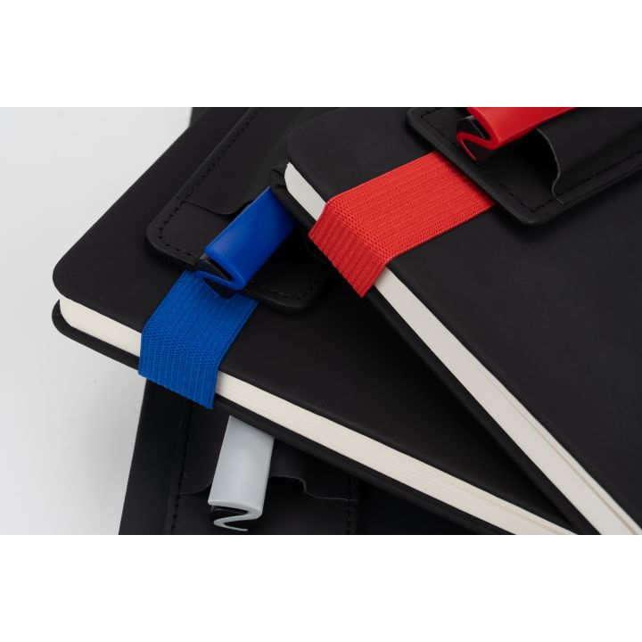 Notatnik A5 w linie z długopisem CARSON - Szary