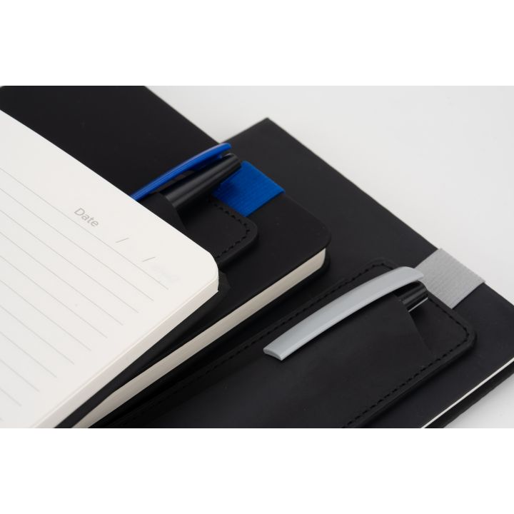 Notatnik A5 w linie z długopisem CARSON - Szary