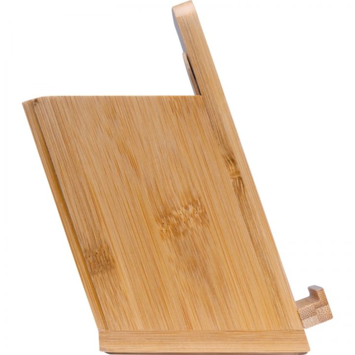 Stojak na telefon z ładowarką indukcyjną JULIUS - Beżowy