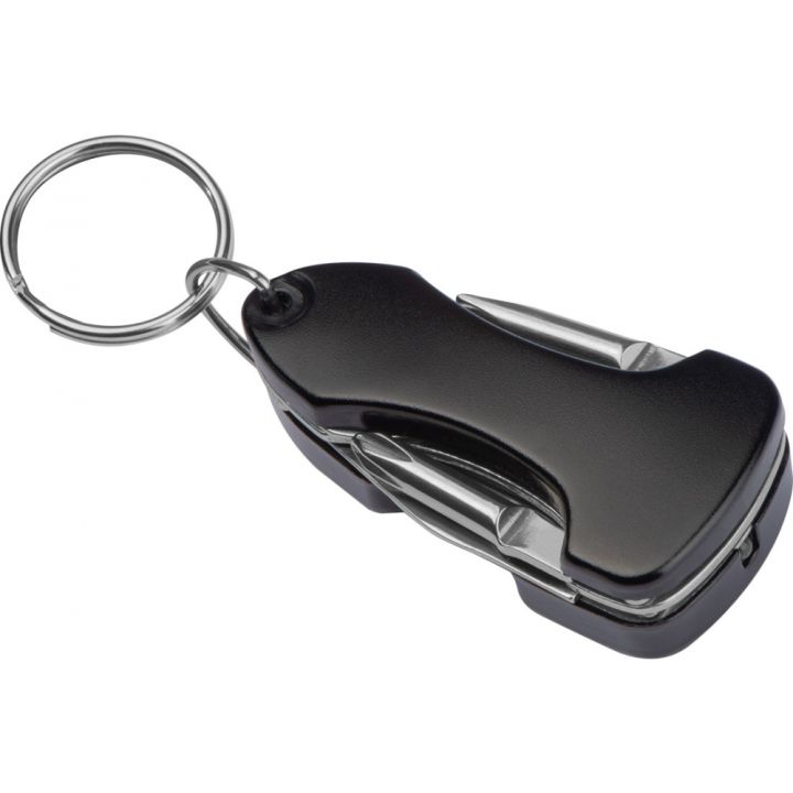 Brelok narzędzie wielofunkcyjne INGEBORG - Czarny