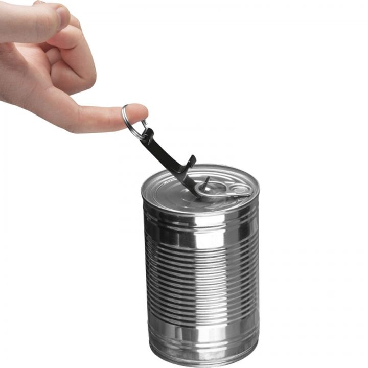 Brelok metalowy otwieracz do butelek ADRIANO - Czarny