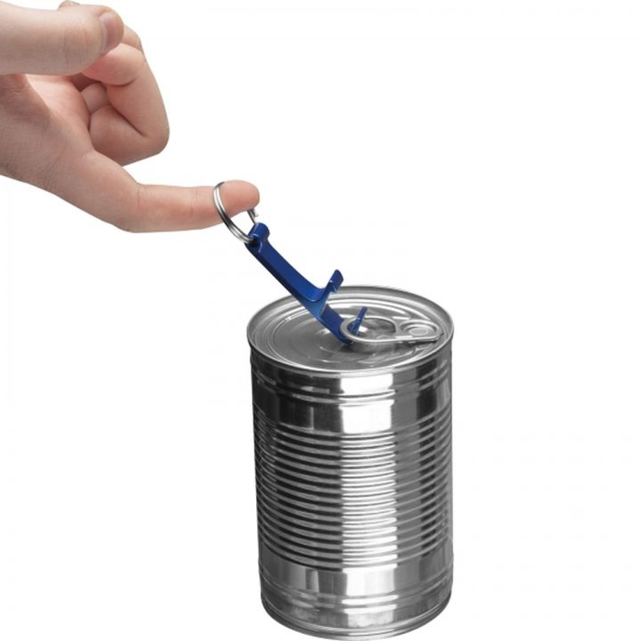 Brelok metalowy otwieracz do butelek ADRIANO - Niebieski