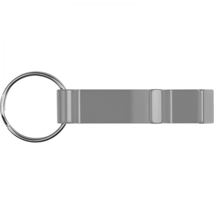 Brelok metalowy otwieracz do butelek ADRIANO - Szary