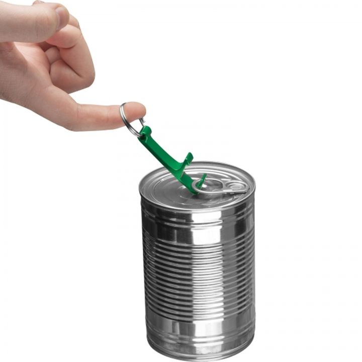 Brelok metalowy otwieracz do butelek ADRIANO - Zielony