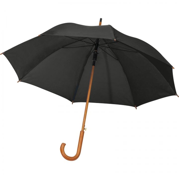 Parasol automatyczny ø105 cm RPET CHRISTINE - Czarny