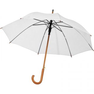 Parasol automatyczny ø105 cm RPET CHRISTINE - Biały