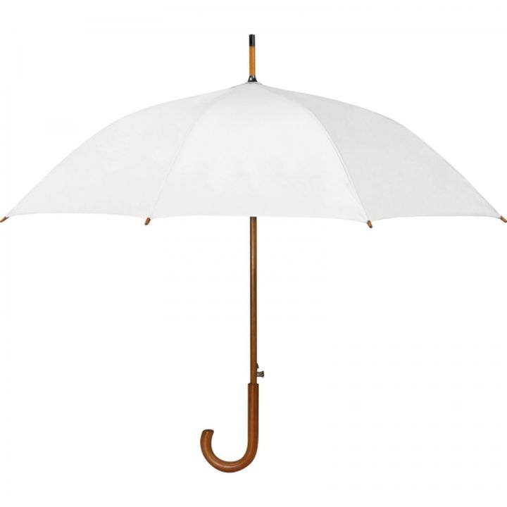 Parasol automatyczny ø105 cm RPET CHRISTINE - Biały