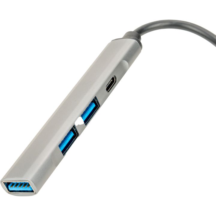 HUB rozgałęźnik z funkcją transferu danych HILDEGARDA - Szary