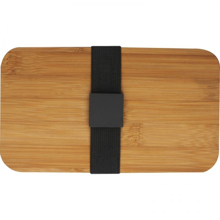 Zestaw lunch box ze sztućcami i butelka termiczna 500 ml STEPHAN - Czarny