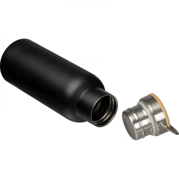 Butelka stalowa termiczna 500 ml EDOARDO - Czarny