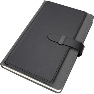 Notatnik A5 w linie z wizytownikiem MARTIN - Ciemnoszary