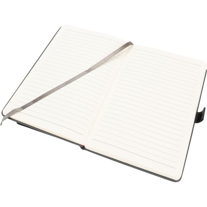 Notatnik A5 w linie z wizytownikiem MARTIN - Ciemnoszary