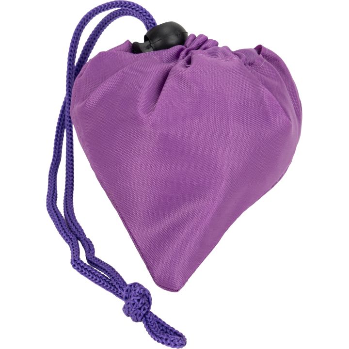 Torba na zakupy składana 190T HENRYKA - Fioletowy