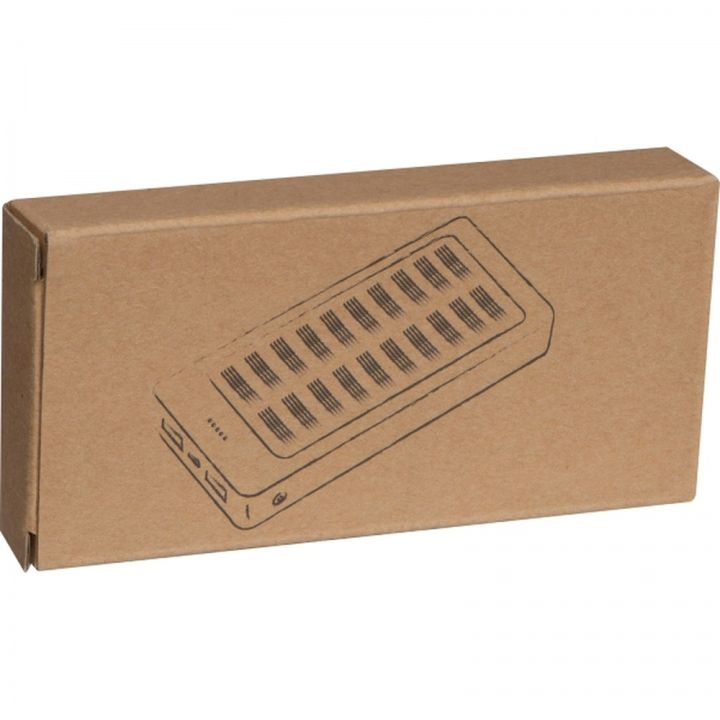 Power bank 8000 mAh solarny VALENTINA - Beżowy