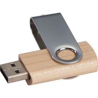 Pendrive drewniany 4GB 2.0 KLAUDIA - Brązowy