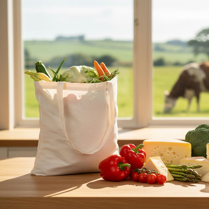 Torba bawełniana z długimi uszami 140 g/m2 GIOVANNI - Naturalny