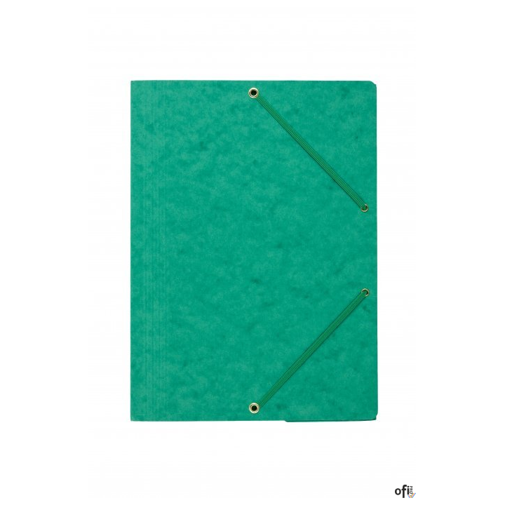 Teczka z gumką rogi DOTTS A4 preszpan zielona 390g