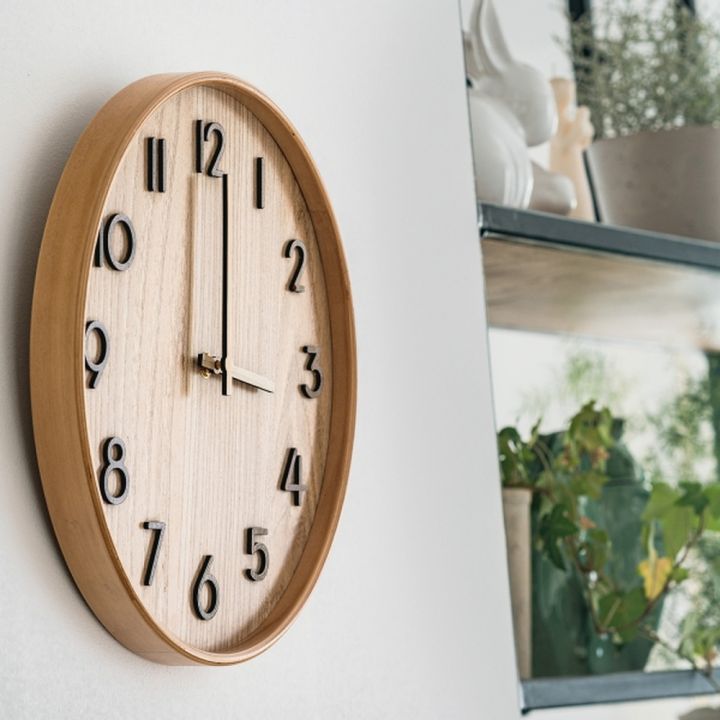 Zegar ścienny CATHERINE - Beżowy