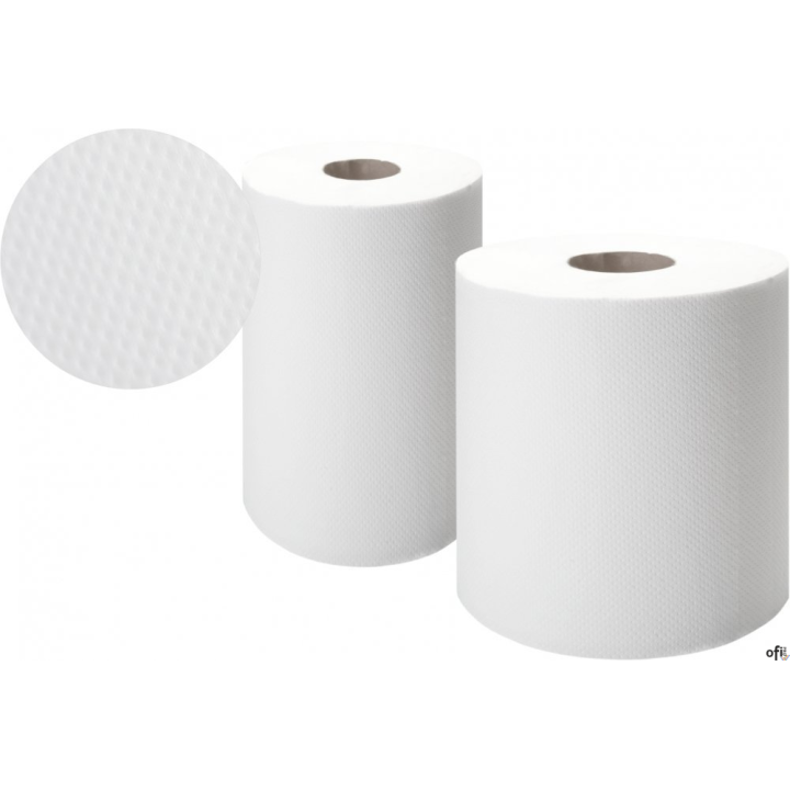 Ręcznik w roli PROFESSIONAL 120/2 (6 rolek) 120m 2warstwy celuloza biały ELLIS 3032