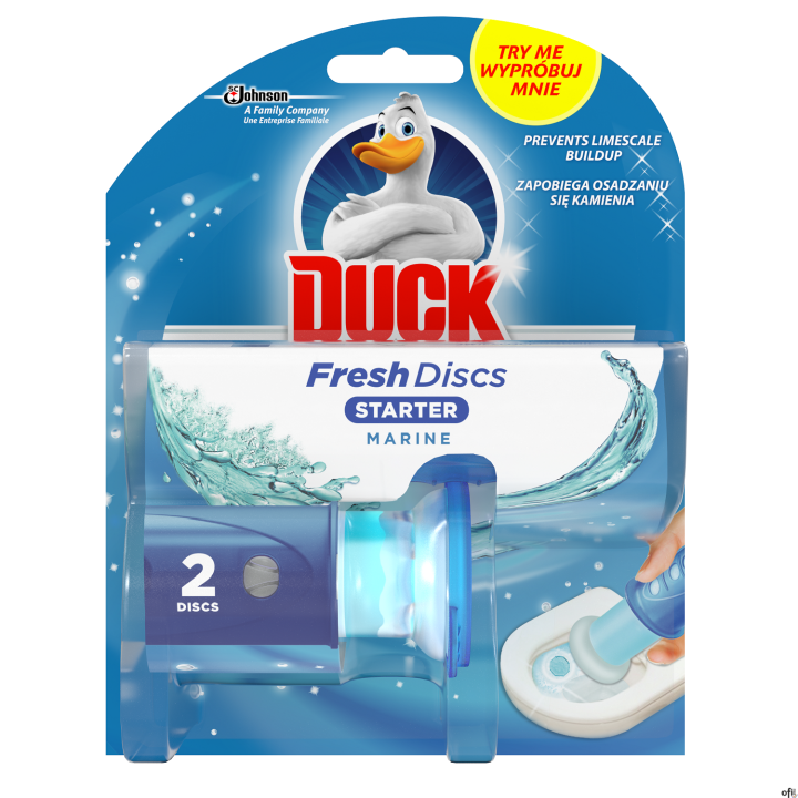 Duck Fresh Discs żelowe krążki z aplikatoremDuck Fresh Discs to innowacyjne żelowe krążki do toalety, które zapewniają długotrwa
