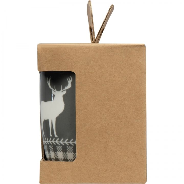 Zestaw 2 świątecznych kubków porcelanowych 300 ml ARMIN - Wielokolorowy