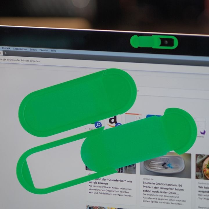 Zaślepka na kamerę w laptopie VIVIAN - Zielony