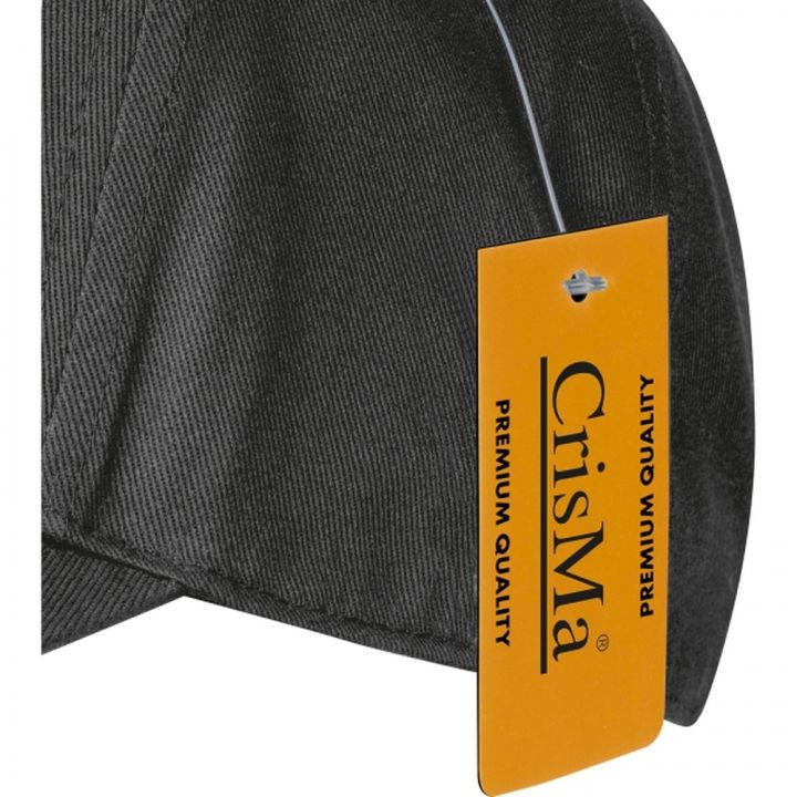 Czapka z daszkiem bawełniana 5 paneli 290 g/m2 AXEL - Czarny