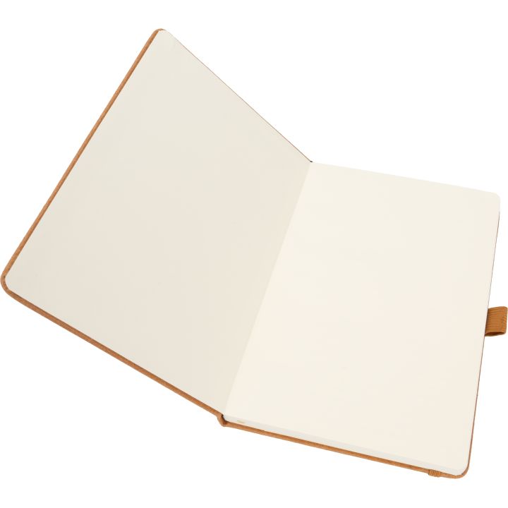 Notatnik A5 w linie ze skóry z recyklingu TRACY - Brązowy