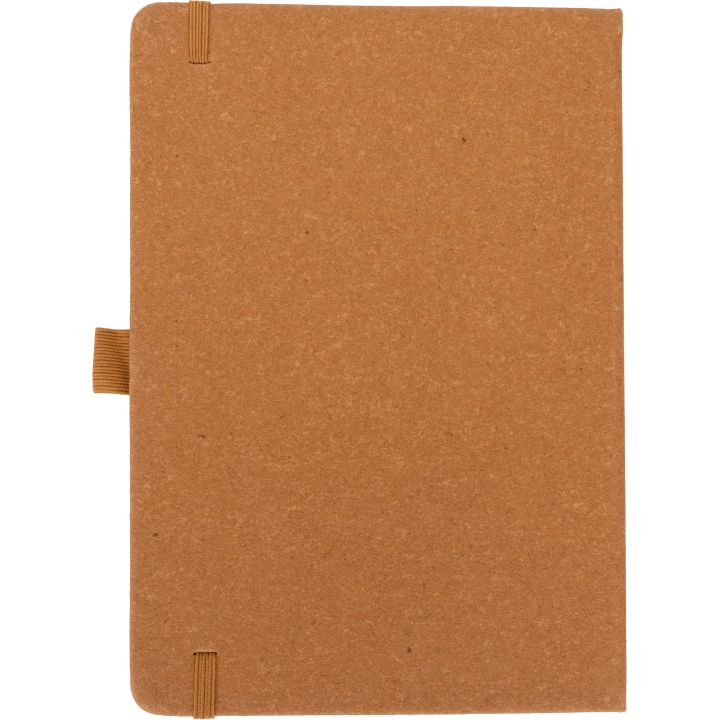 Notatnik A5 w linie ze skóry z recyklingu TRACY - Brązowy
