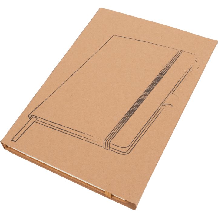 Notatnik A5 w linie ze skóry z recyklingu TRACY - Czarny