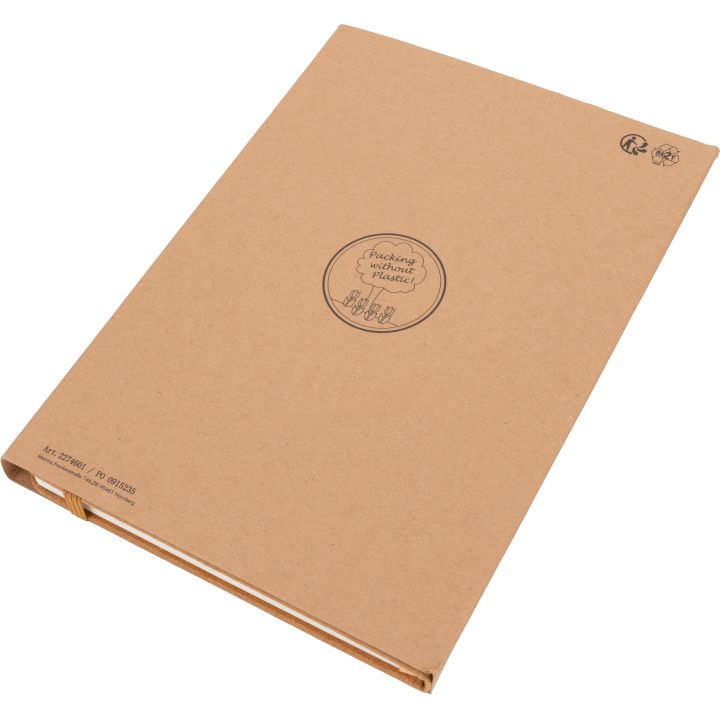 Notatnik A5 w linie ze skóry z recyklingu TRACY - Czarny