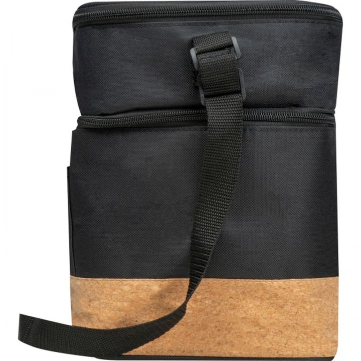 Torba termiczna RPET na 6 puszek 500 ml WOLFGANG - Czarny