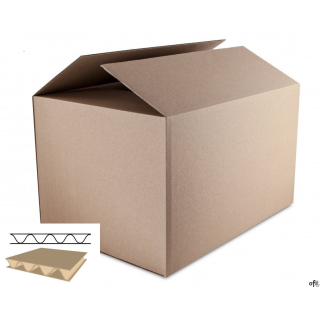 Karton wysyłkowy/klapowy DOTTS 585x385x395 410g. tektura 3-warstwy szara