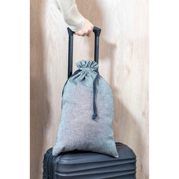 Woreczek bawełniany, duży 110 g/m2 PIUS - Ciemnoszary