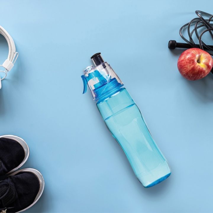 Butelka plastikowa ze spryskiwaczem 700 ml ELEANOR - Jasnoniebieski